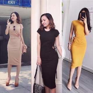 Váy body buộc eo