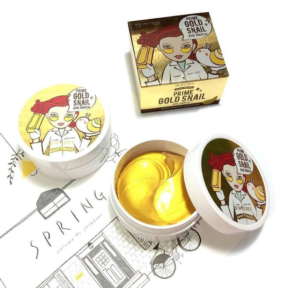Mặt nạ mắt DewyTree Prime Gold Snail và Black Pearl Eye Patch