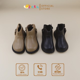 Boot Cao Cổ Cá Tính Cho Bé, Giày Bốt Da Cá Tính, Giày Boot Da Thời Trang Cho Bé 1- 8 Tuổi Zonekids - A67