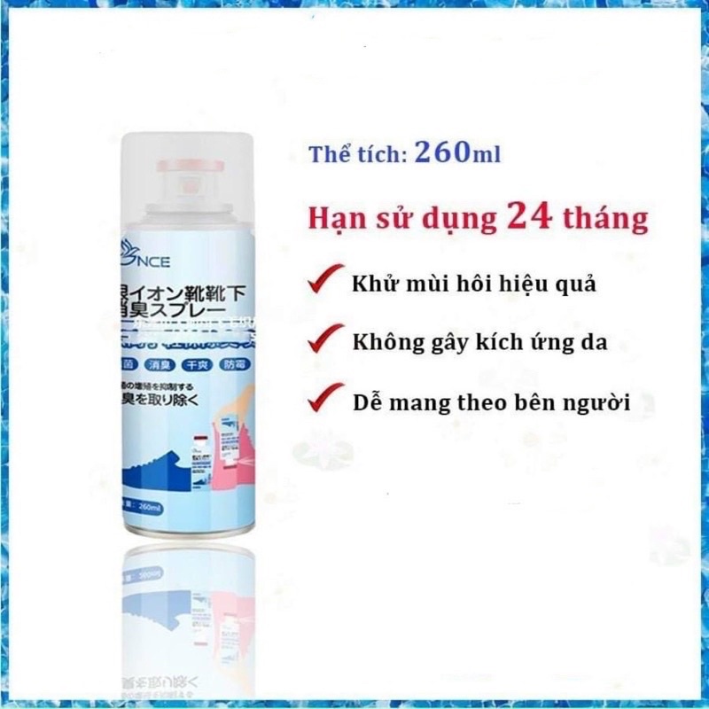 CHAI XỊT KHỬ MÙI HÔI GIÀY NHẬT OEM CỰC HÓT CHO HÈ 2022