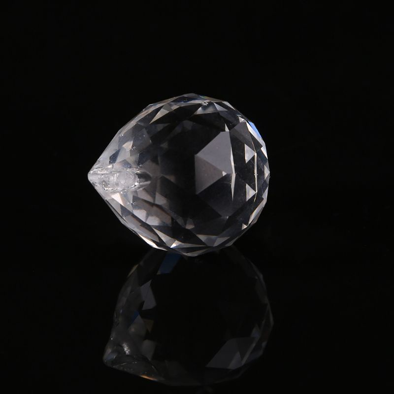 Quả cầu pha lê trong suốt 20mm dùng trang trí đám cưới