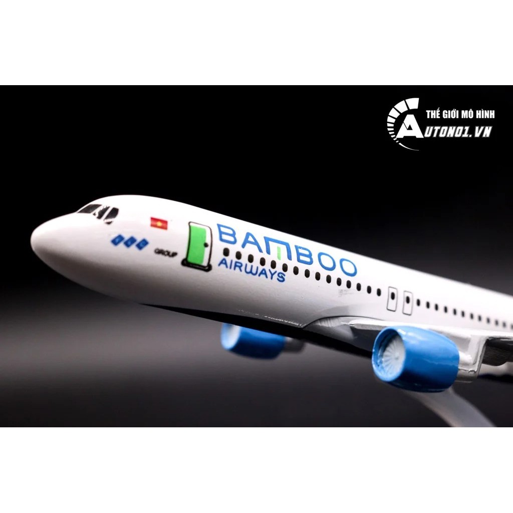 MÔ HÌNH MÁY BAY BAMBOO AIRWAYS 16CM EVERFLY 6774