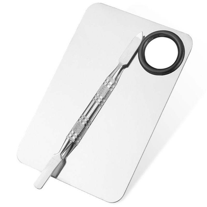 Đĩa Trộn Màu Nước Trang Điểm Móng Nghệ Thuật Chuyên Nghiệp Kèm Thanh Inox