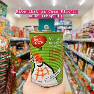 Pate thịt gà Luncheon meat hiệu Jean Floc'h - Pate Pháp Chicken Luncheon Meat 400g ( Gà )