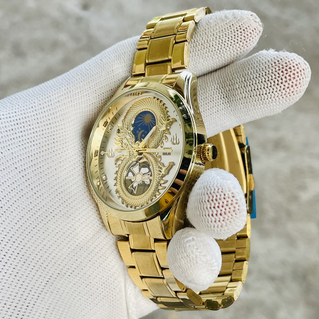 Đồng hồ nam fngeen chính hãng dây thép cao cấp mặt rồng đẹp