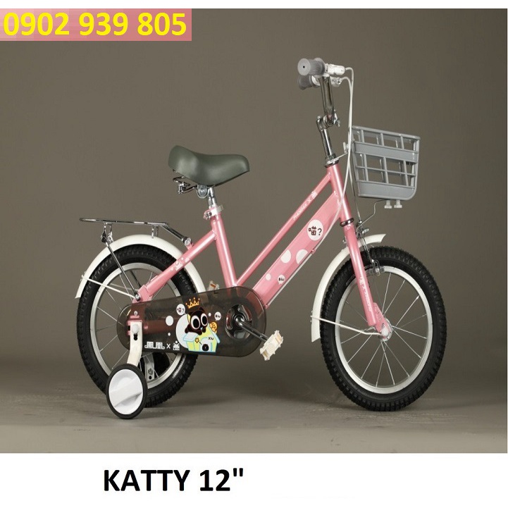 Xe đạp trẻ em PHOENIX KATTY 12-16-18 inch bé 2-4-6-9 tuổi