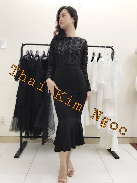 Đầm Body Ren Lông Công Cao Cấp ảnh chính chủ size L | BigBuy360 - bigbuy360.vn