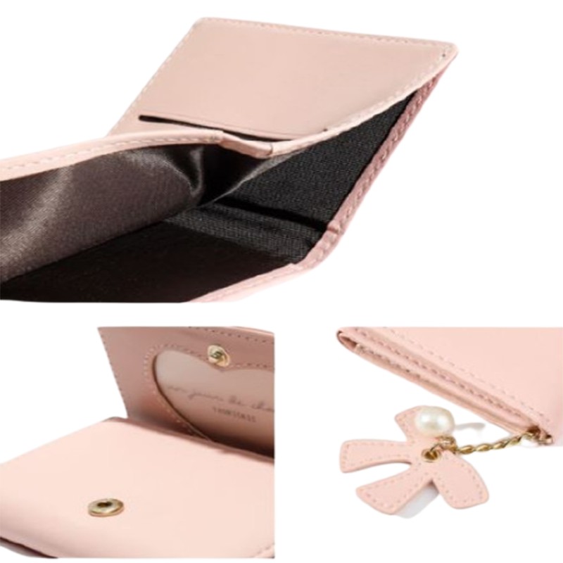 Ví Nữ Ngắn Cầm Tay TAOMICMIC Đẹp Nhỏ Gọn Tiện Lợi Móc Treo Bông Hoa Sang Trọng Siêu Xinh TM38 - Mozuno | BigBuy360 - bigbuy360.vn