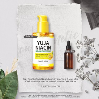 Tinh Chất Dưỡng Trắng Da Chiết Xuất Quả Thanh Yên  Some By Mi Yuja Niacin 30 Days Blemish Care Serum