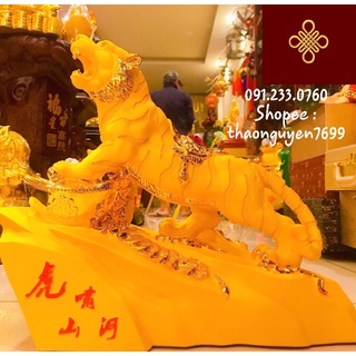 Tượng Hổ phong thuỷ màu kim sa
