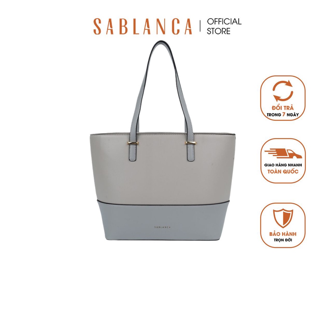 Túi Tote nữ phối 2 tone màu SABLANCA TO0059