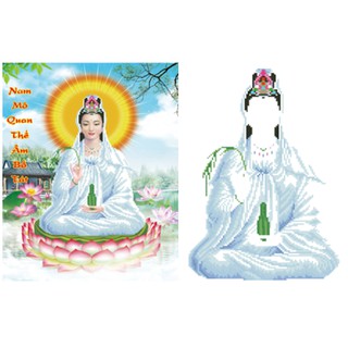 tranh thêu phật bà quan âm DV6020