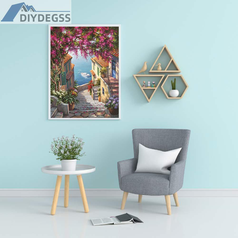 Tranh Thêu Chữ Thập Hình Thành Phố 11ct Diy