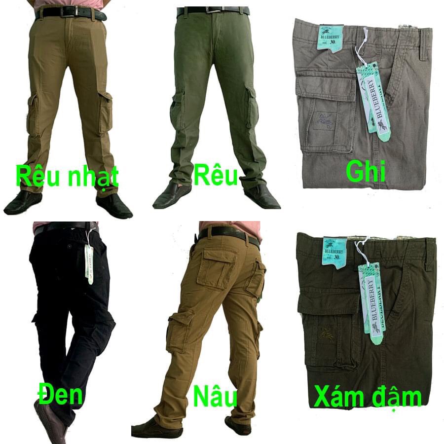 Quần Dài Nam KAKI Túi Hộp - Chất Liệu KAKI Cotton Nhập Khẩu - 6 màu như hình