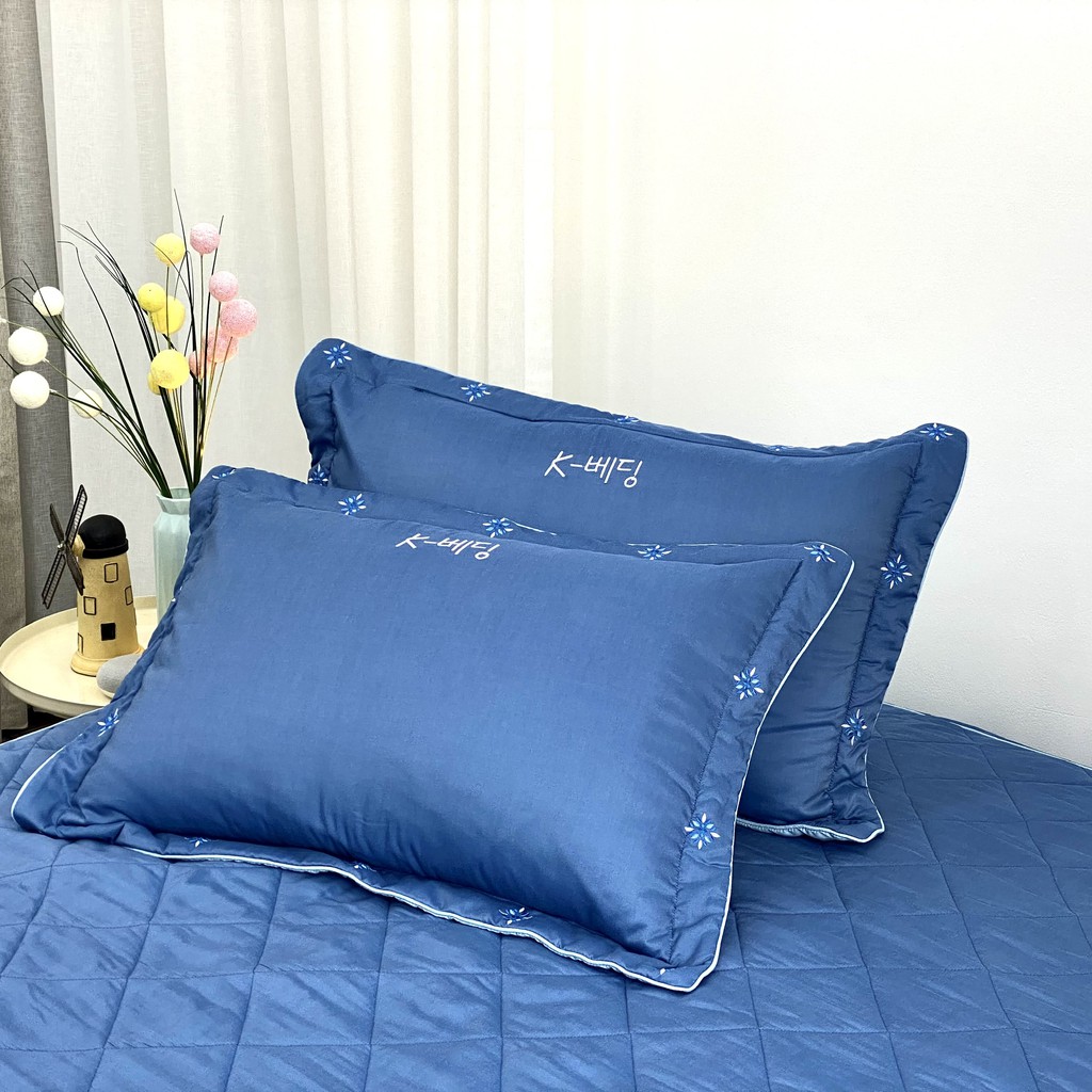 Bộ ga giường chần bông K-Bedding By Everon KMTS họa tiết thêu