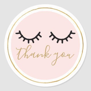 700 Tem dán Thankyou kích thước 4cm