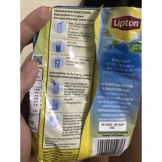 Trà đào hoà tan Lipton túi lớn