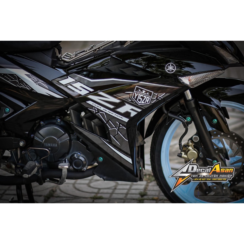 Tem Rời Exciter 150 Y15ZR Đen Bạc Cực Hot | Chông Xước | Chống Bay Màu