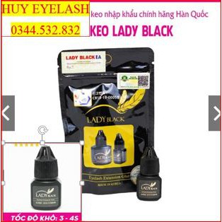 Keo nối mi Lady black - keo nối mi đen thân thánh-keo nối mi-keo tạo fan-QUYÊN QUYÊN