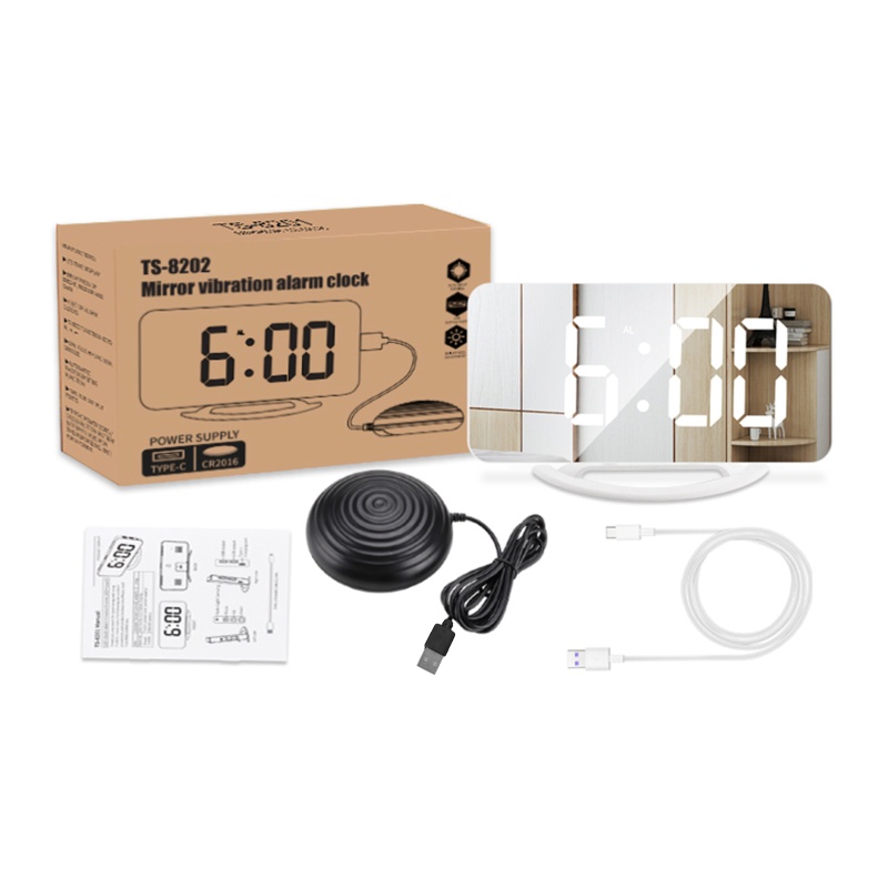 Đồng Hồ Báo Thức Kỹ Thuật Số Có Đèn LED Cảm Ứng Tự Động