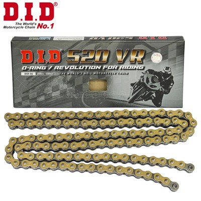 Sên moto DID 520VR-120ZB Metalic Gold O-Ring (250cc-400cc)