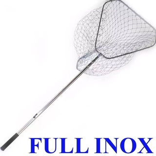 Vợt Vớt Cá Inox 1m7 Đến 3m Dạng Vuông Đồ Câu Cá 68- Vợt Xúc Cá Inox siêu bền - Sào Bẫy Chim, Sào Hái Quả 🐬