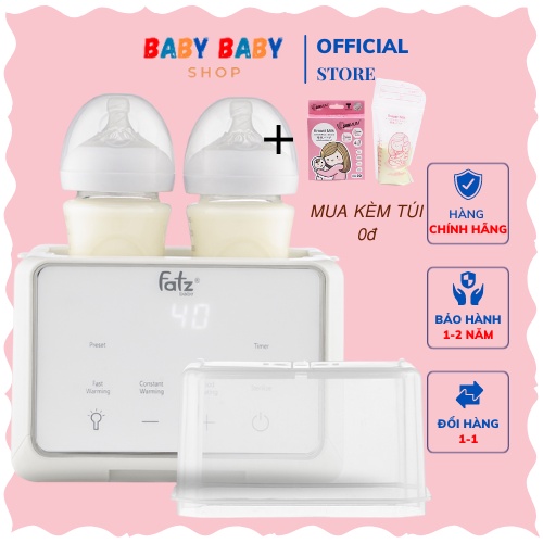 Máy hâm sữa tiệt trùng fatzbaby, máy tiệt trùng bình sữa fatz Duo 3 FB3093VN/ Duo 3 Plus FB3094TK