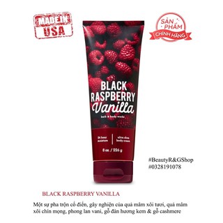 Bath & body works - sữa dưỡng thể : black raspberry vanilla