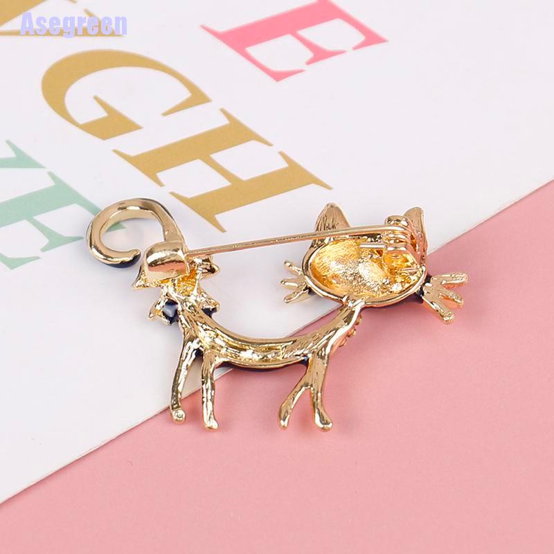 Ghim cài áo kiểu chú mèo xanh đáng yêu dành cho nữ