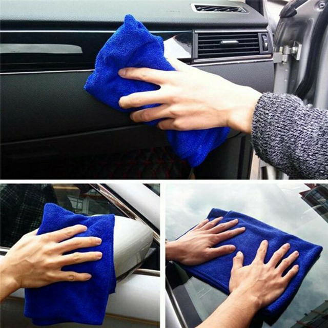 Khăn lau xe chuyên dụng Microfiber siêu thấm không rút sợi