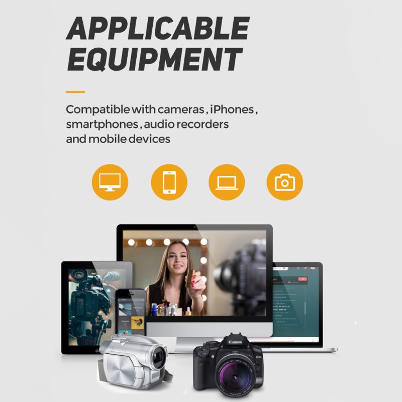 Micro Chống Ồn Giắc Cắm 3.5 Aux Cho Điện Thoại / Máy Ảnh