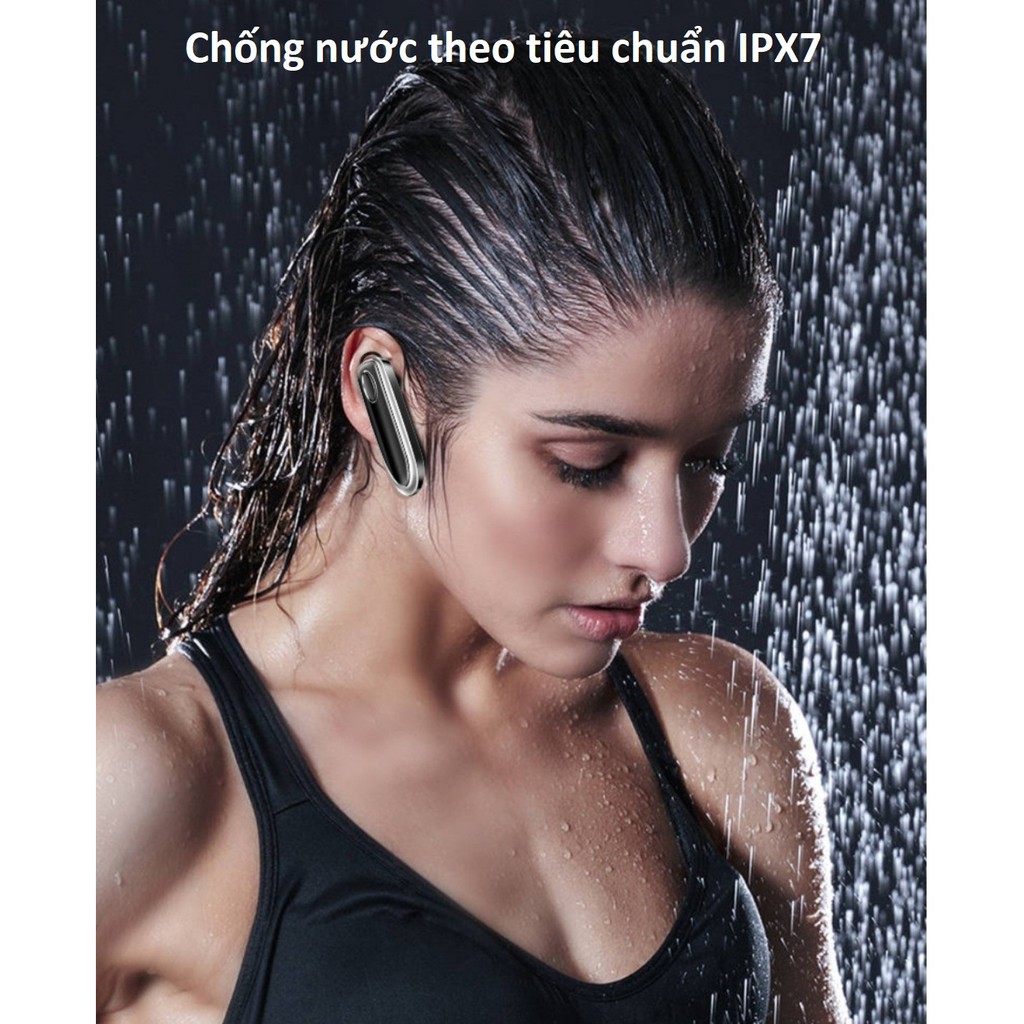 Tai nghe Bluetooth  5.0, âm thanh nổi Hifi, kết nối 2 điện thoại , pin 300mAh  nghe nhạc và đàm thoại từ 30 đến 40 giờ