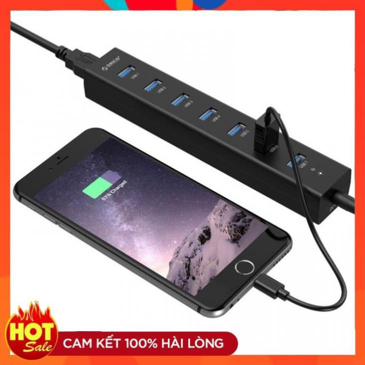 [Chính Hãng] Bộ chia USB HUB 7 cổng USB 3.0 - Orico H7013-U3-AD- Bảo hành 12 tháng