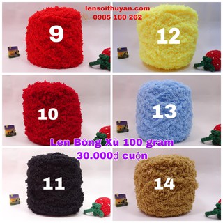 Len Bông Xù cuộn 100gram