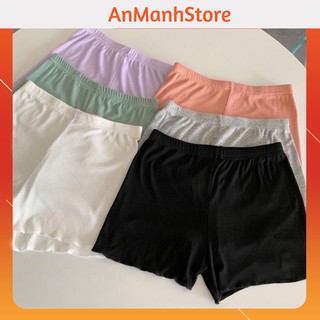 Freeship-xả kho quần đùi cạp chun mặc nhà siêu mát 🍭 quần đùi mặc trong váy tiện lợi