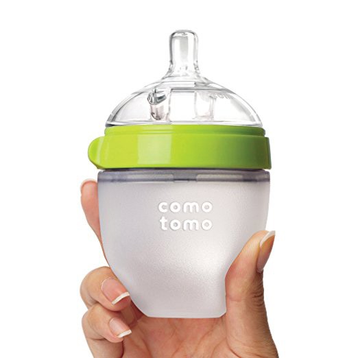 [Mã LT50 giảm 50k đơn 250k] Bình sữa silicone Comotomo 150ml - Xanh