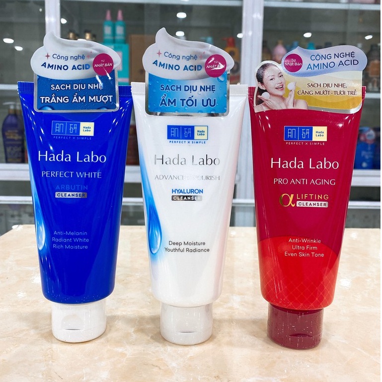 Sữa Rửa Mặt Hada Labo Chăm Sóc Cấp Ẩm, Dưỡng Trắng Da,Chống Lão Hóa