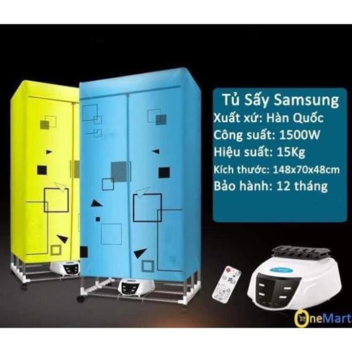 Tủ Sấy Quần Áo Khô Nhanh, Bảo Hành 12 Tháng SamSung, Có Điều Khiển Từ Xa