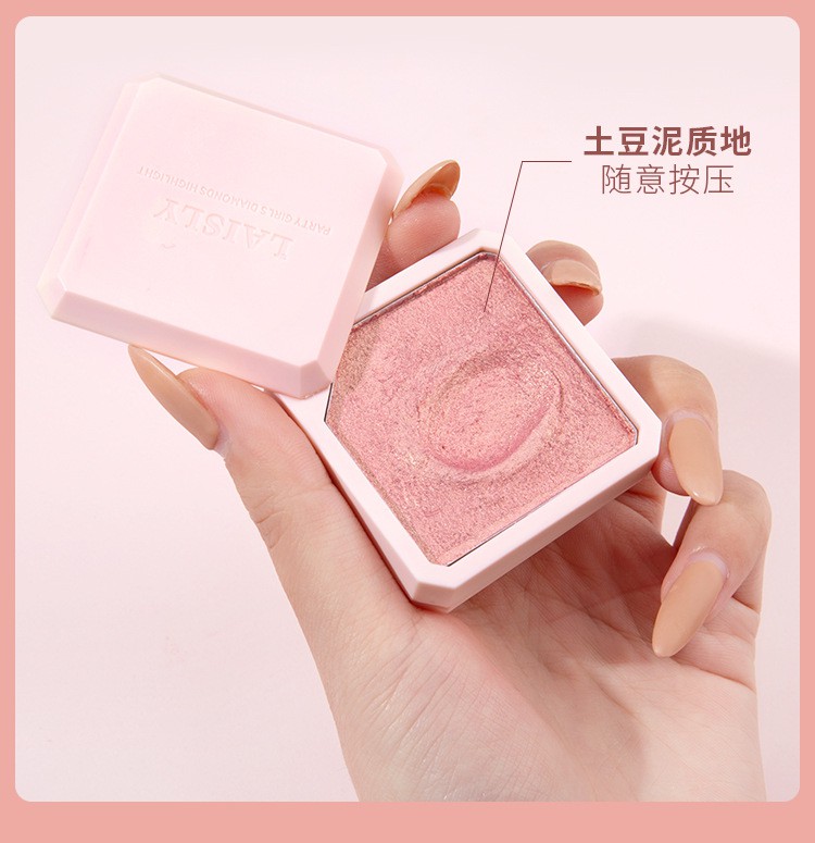 (Hàng Mới Về) Phấn Bắt Sáng Màu Đỏ Gừng Lấp Lánh Thiết Kế Hai Lớp | BigBuy360 - bigbuy360.vn