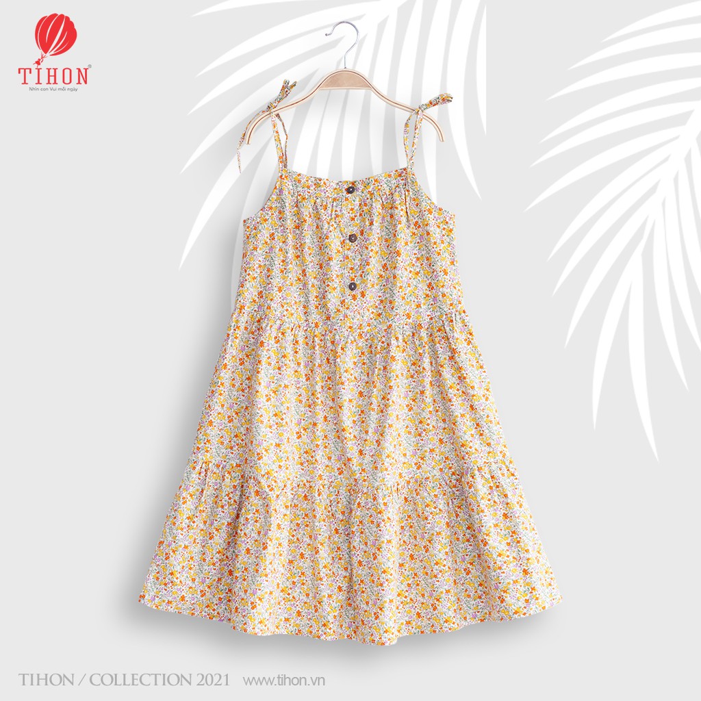 Váy Trẻ Em TIHON Đầm Hai Dây Xinh Xắn VT0550091