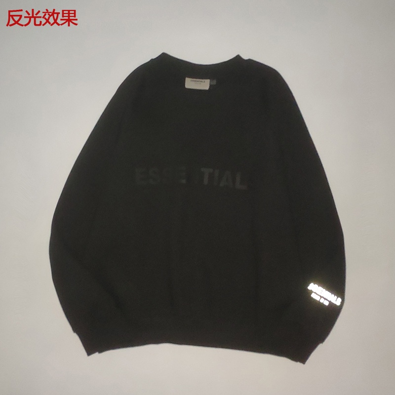 Áo nỉ dài tay in chữ Essentials thời trang nam nữ