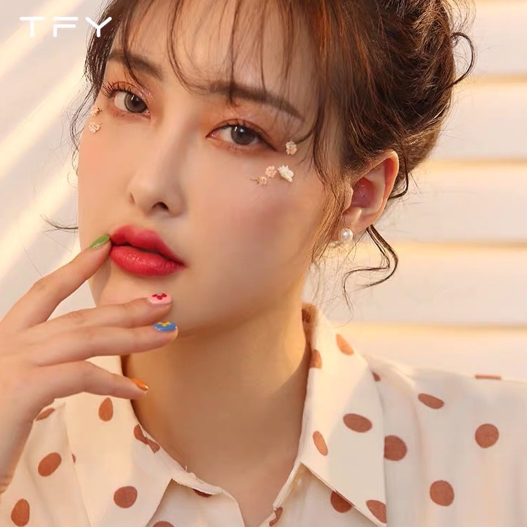 Bông tai MAYEBE LAVEND thời trang đính ngọc trai đơn giản phong cách Hàn Quốc cho nữ