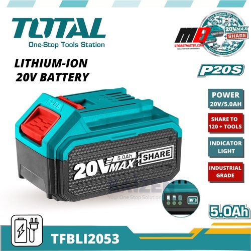 Pin Lithium-Ion  20Vx5.0Ah / TOTAL / TFBLI2053