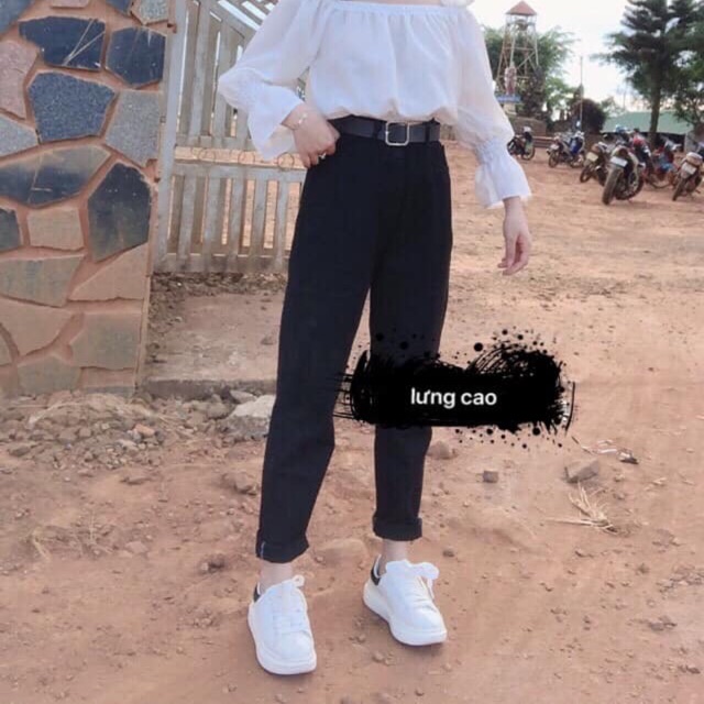 QUẦN BAGGY JEANS ĐEN TRƠN