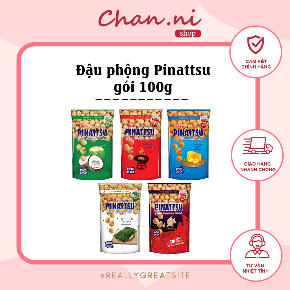 Snack đậu phộng Pinattsu gói 100g