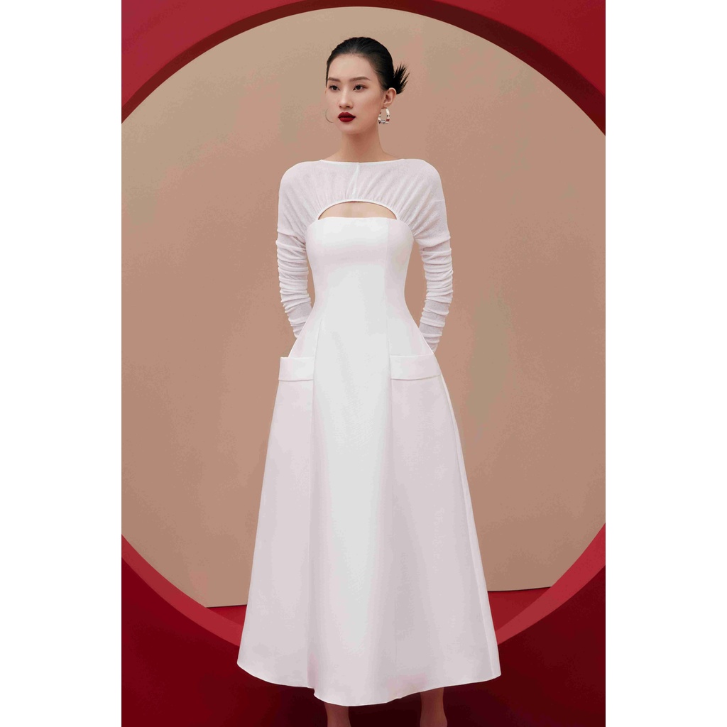 Váy Fien phối coston tay nhún Regal Dress