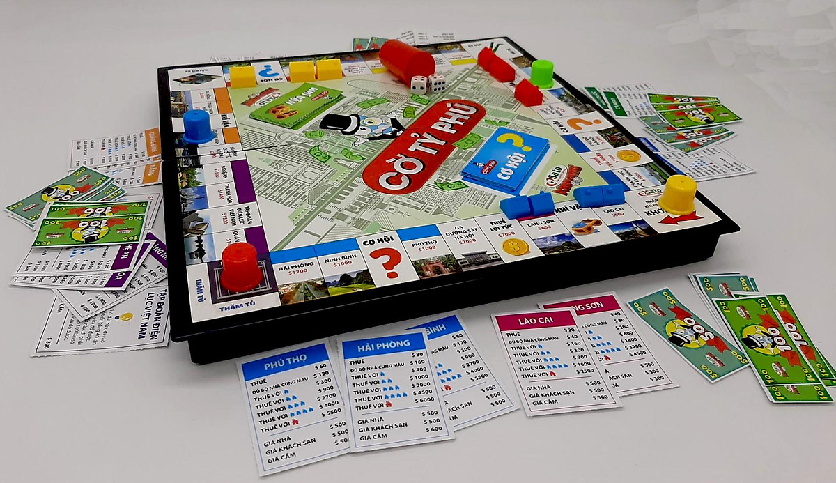 Mua Ngay Cờ Tỉ Phú MoNoPoLy Vui Nhộn cho bé - Hàng Việt Nam SATO có hướng dẫn tiếng việt Bibebo Giúp Trẻ Phát Triển