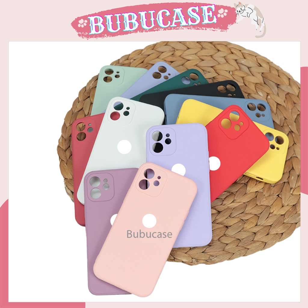 Ốp Iphone 12 Chống bẩn - Loại xịn - Logo táo - Lót nhung - Bảo vệ camera