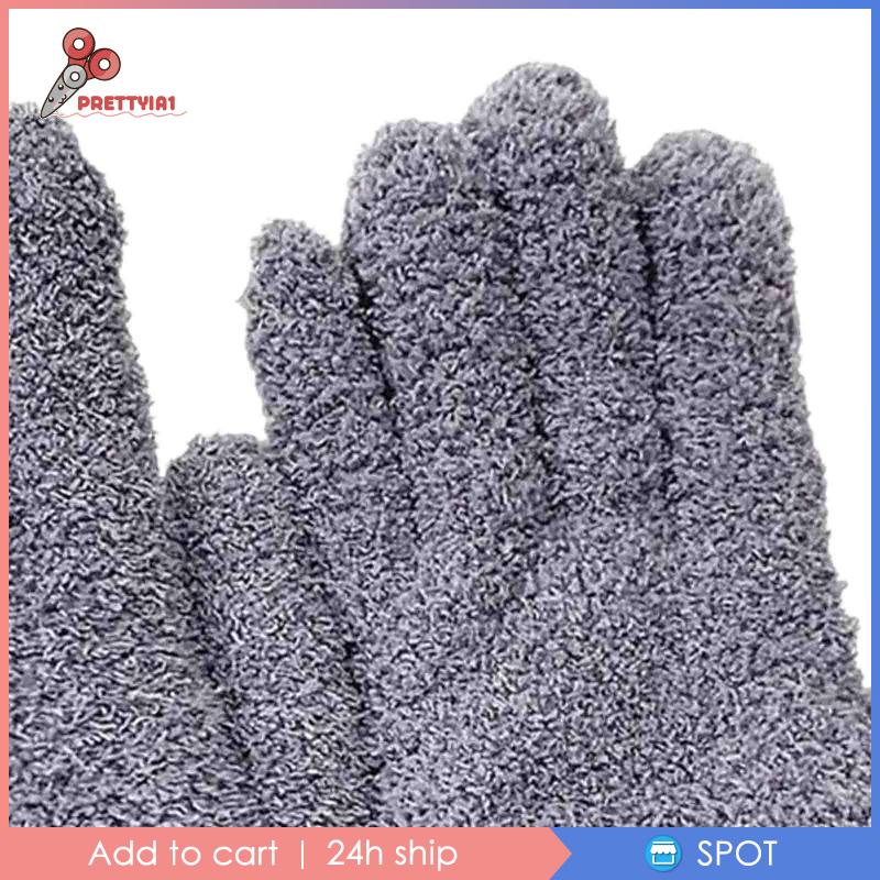 [Prettyia1] Găng Tay Loại Bỏ Bụi Bẩn Bằng Sợi Nhỏ Cho Nhà Bếp