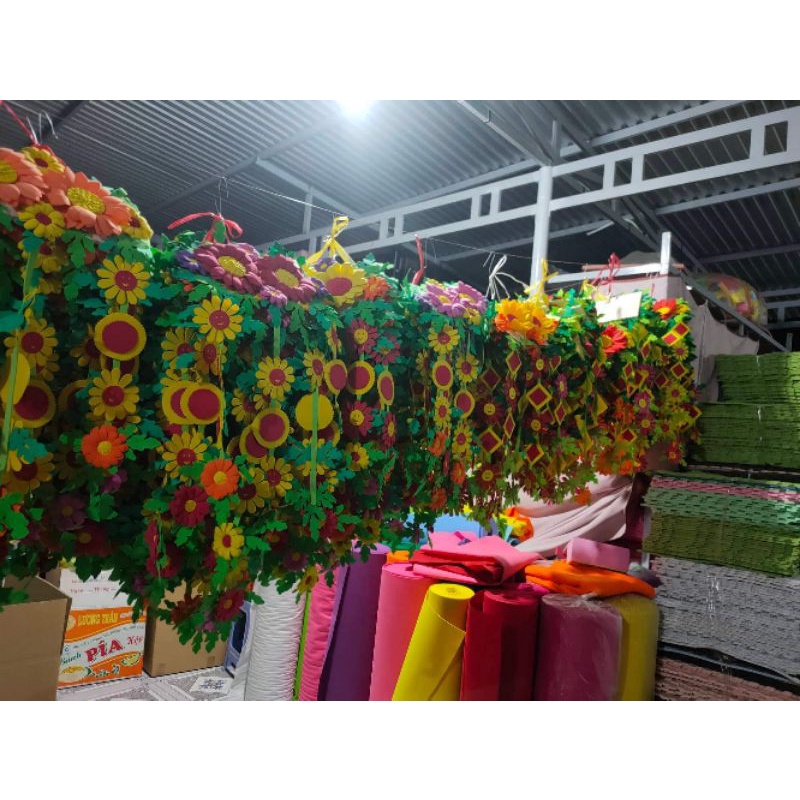 Lẵng hoa vải nỉ